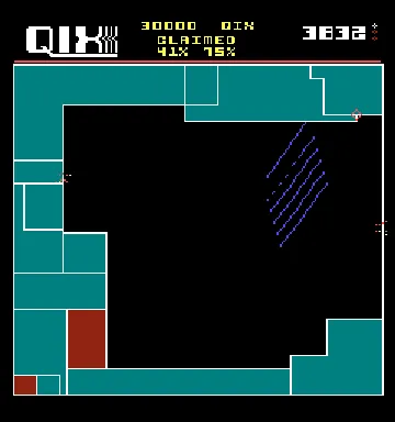 Qix II (Tournament) screen shot game playing